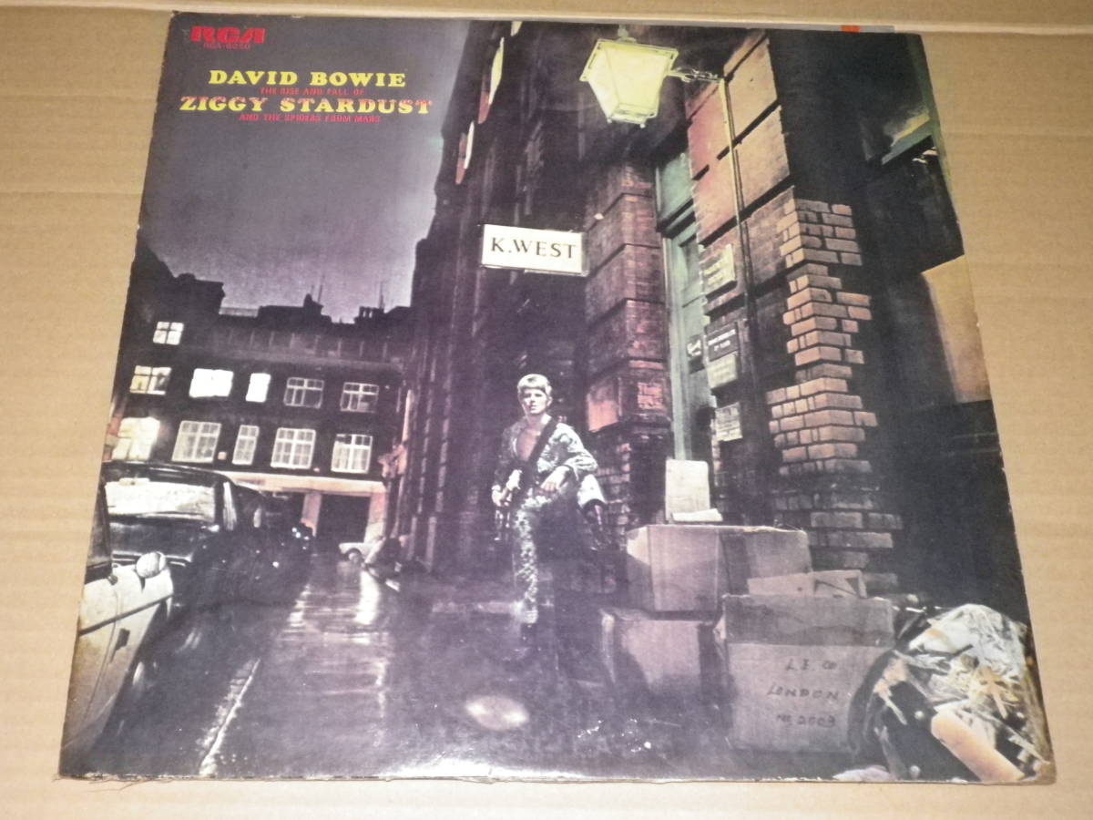 日本盤LP David Bowie Ziggy Stardust 1972年RCA RCA-6050歌詞カード付ジャケすれ ほとんど底抜けして ...
