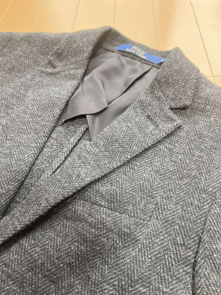 Ralph Lauren Polo ニット 90s &frasl; ラルフローレン Wool コットン ポロ 90's コットン×ウール Sweater “BLACK DEADSTOCK ケーブル