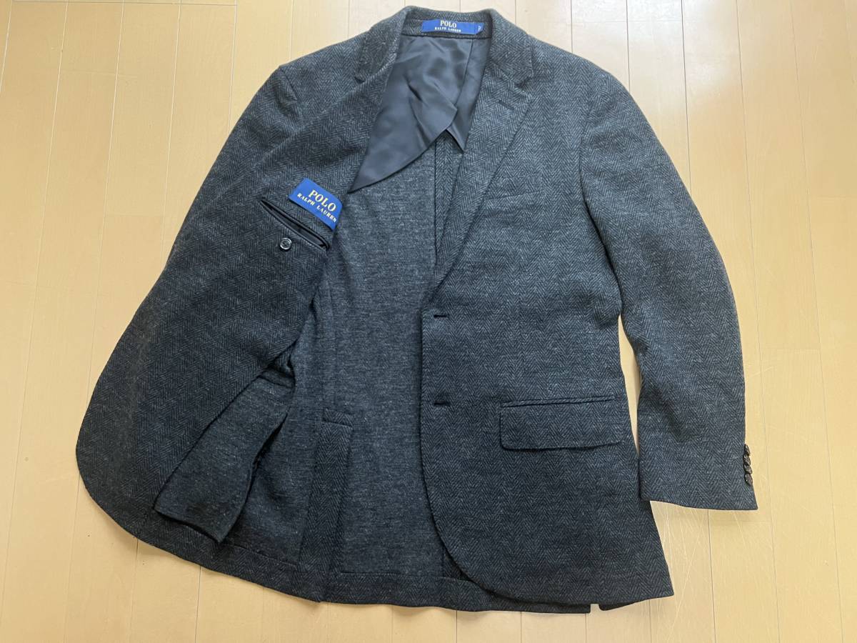 Ralph Lauren Polo ニット 90s &frasl; ラルフローレン Wool コットン ポロ 90's コットン×ウール Sweater “BLACK DEADSTOCK ケーブル