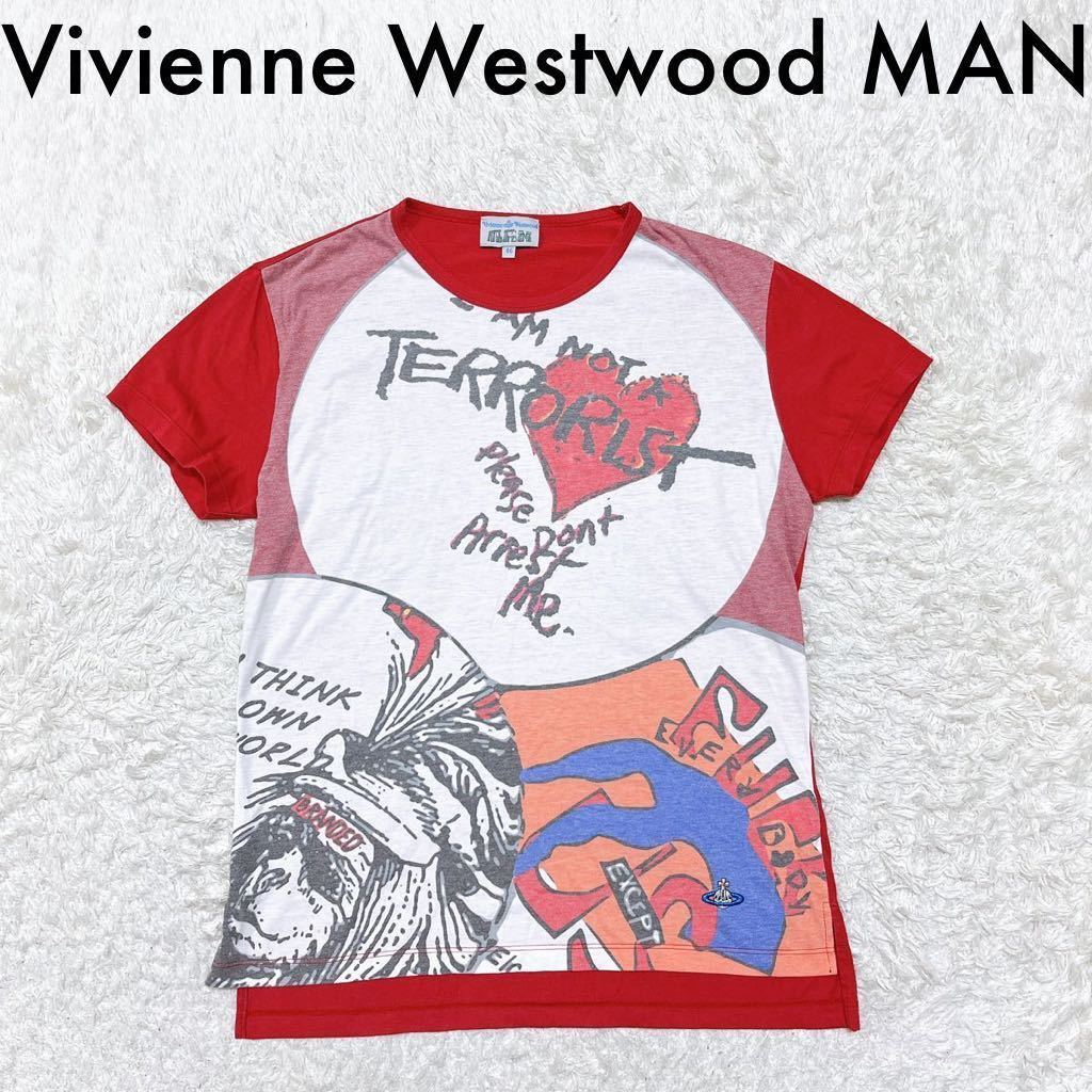 Vivienne Westwood MAN オーブ刺繍 Tシャツ 総柄 46サイズ
