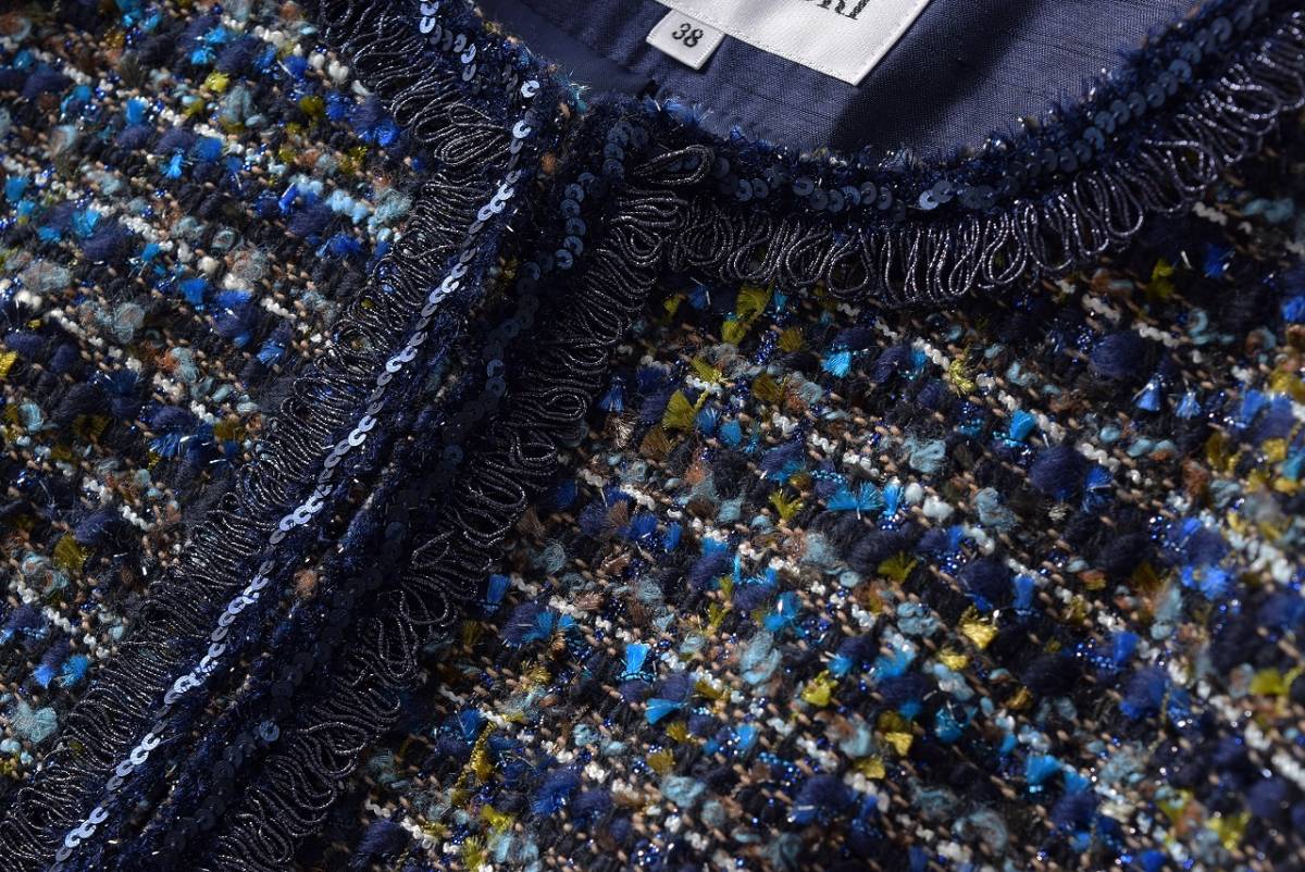 美品★ハナエモリ14万★38size/9号★スーツ・セットアップC220 福＊美品☆極上☆ハナエモリ15万☆38size&frasl;9号☆シルク混スーツ エンポリオ 美品☆エンポリオアルマーニ10万☆40size&frasl;9号☆ベストE083 13号 ブラック 美品