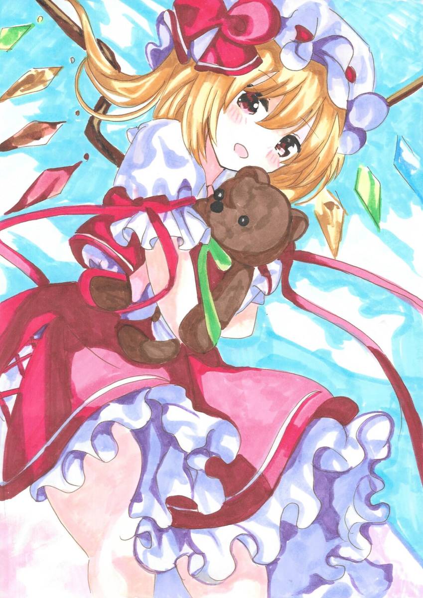 手描きイラスト 東方 フランドール・スカーレット 108 A4(手描き 