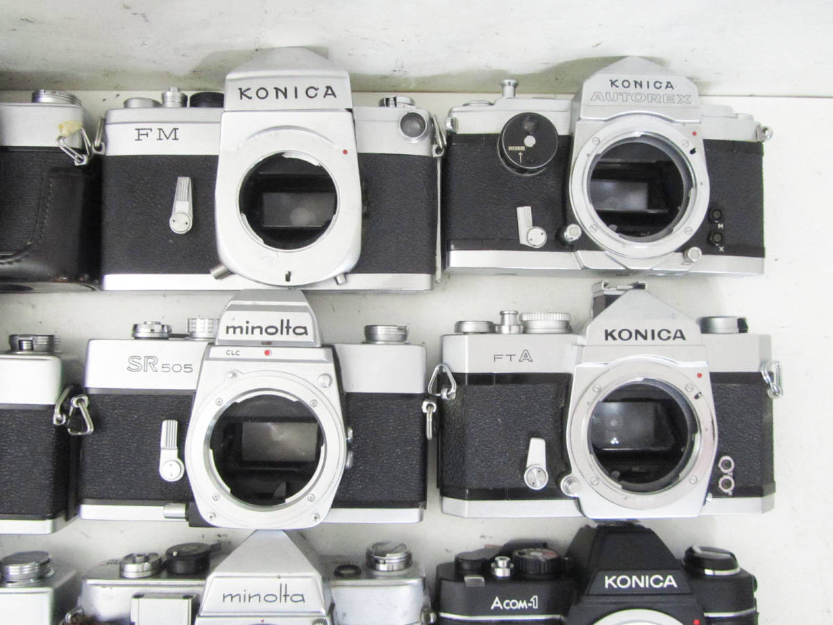 J853〕 ジャンク フイルム 一眼 MF カメラ KONICA コニカ（FM/AUTOREX