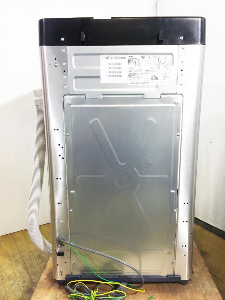送料無料★2019年製★超美品 中古★Haier☆5.5kg☆「URBAN CAFE SERIES」☆全自動洗濯機☆ステンレスブラック【JW-XP2C55E】AUQW Haier CAFE ハイアール JW-XP2C55F-XK [ステンレスブラック 引取相談可