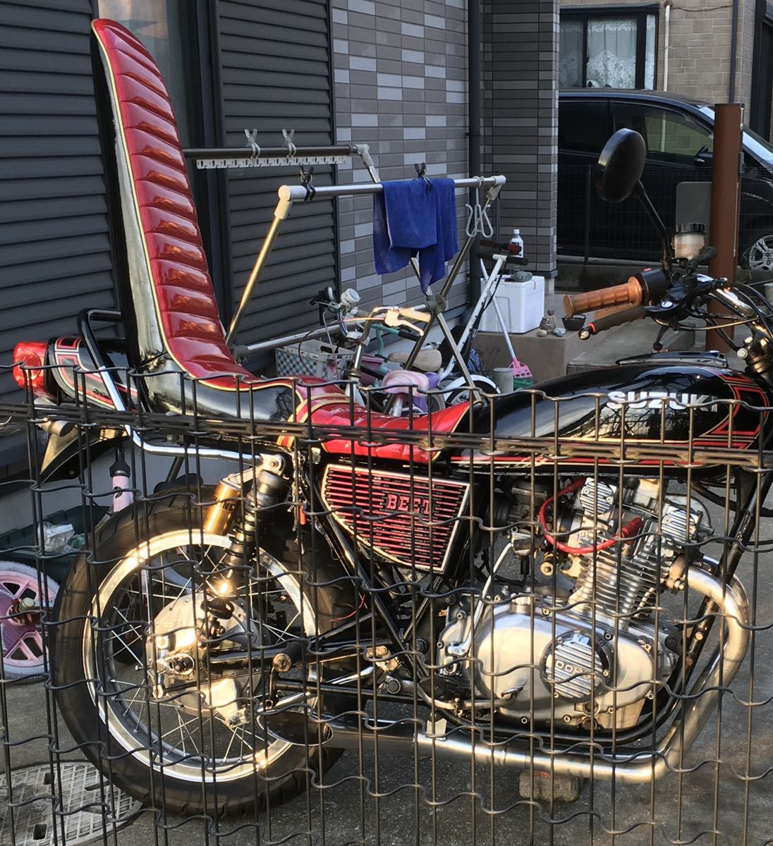 gs400 川口シート 三段シート 80センチ 鉄ベース(社外品)｜売買された