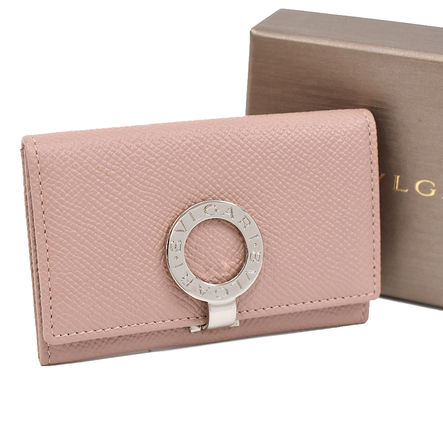 未使用品】ブルガリ 財布 ピンク（未使用品】BVLGARI 30412 2つ折り長 