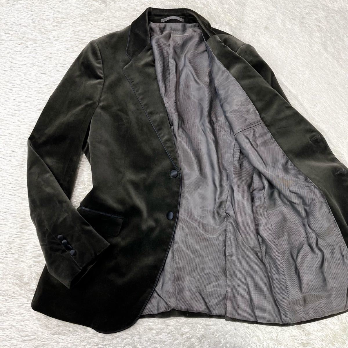 アルマーニコレツィオーニ【希少色な一着】ARMANI COLLEZIONI ベロア 