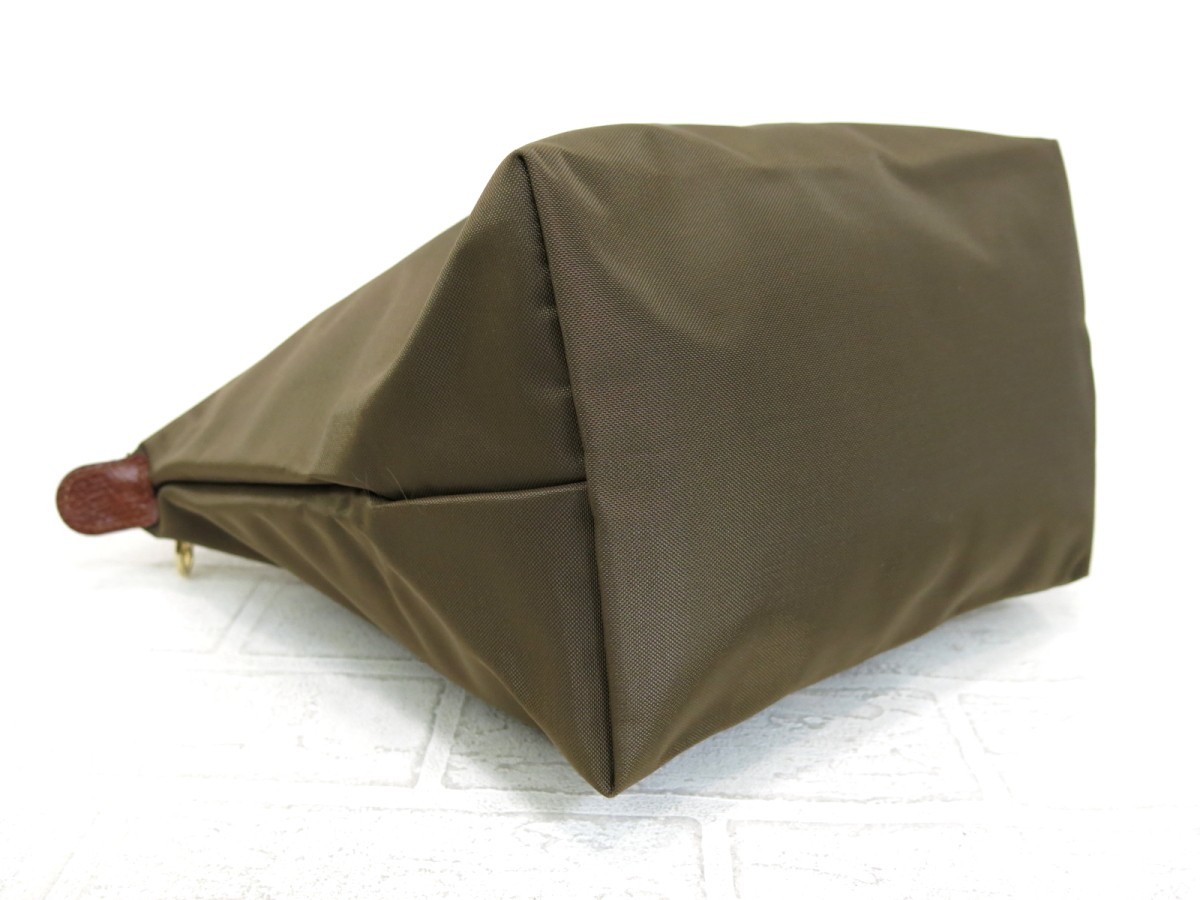 Longchamp ロンシャン◇ナイロン カーフ レザー 本革◇ミニトート 