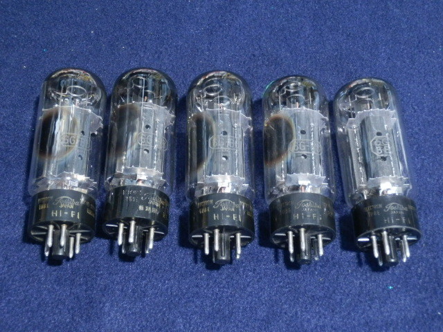 出力管 6GーB8 東芝製 5本 中古品 6G-B8 東芝製 Hi-