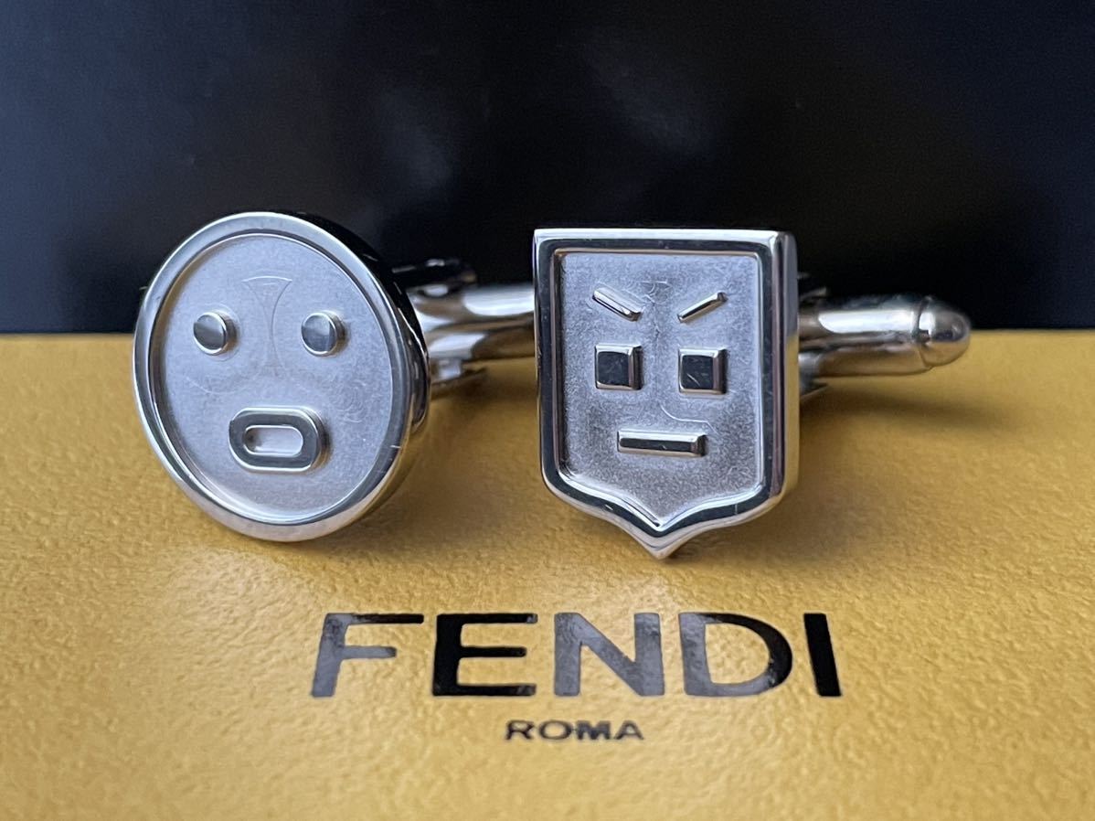 【極美品】フェンディFF カフリンクス FENDI フェンディ カフス アイコン フェンディフェイス モンスター