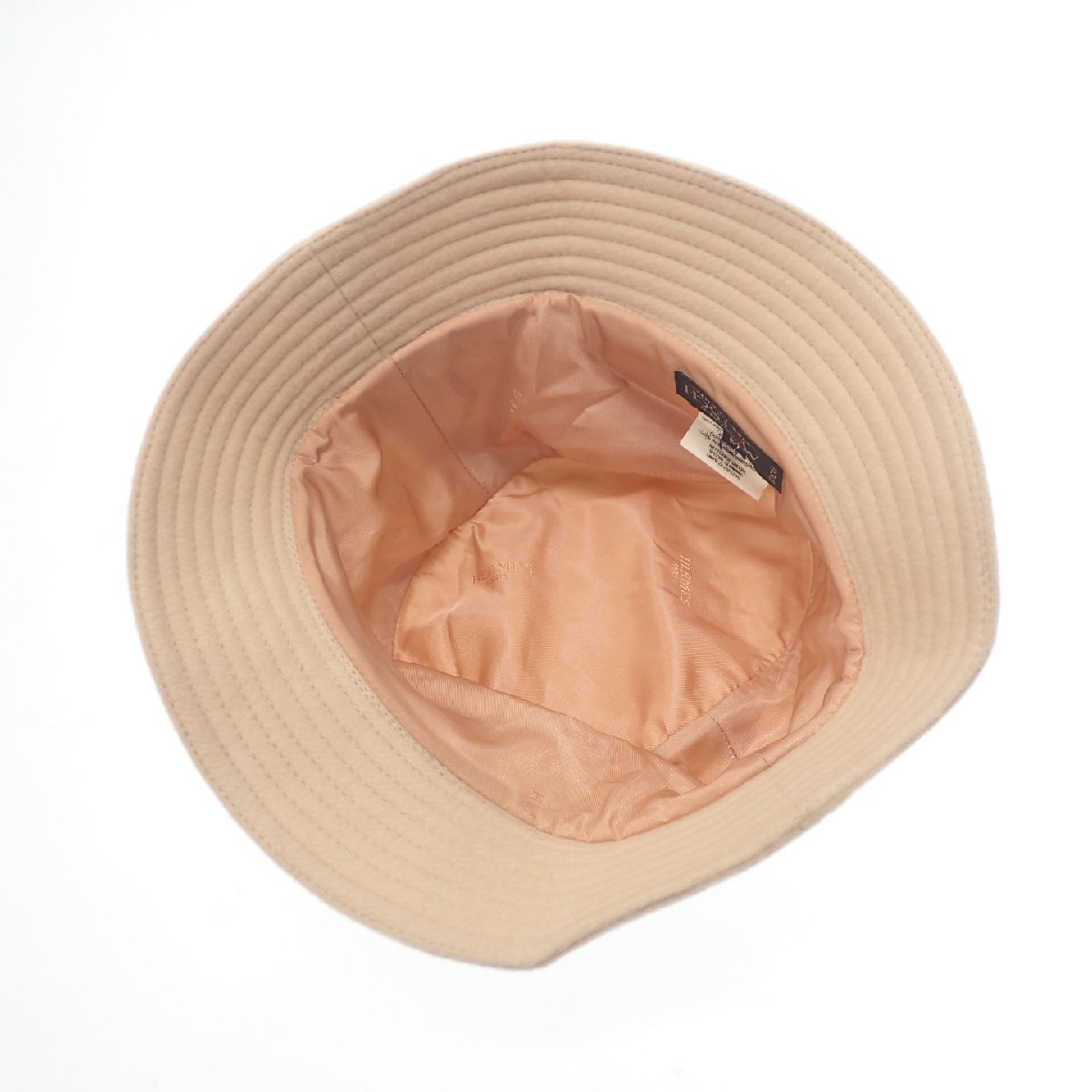 極美品◇エルメス MOTSCH モッチ ジップデザイン カシミヤ100％ ハット