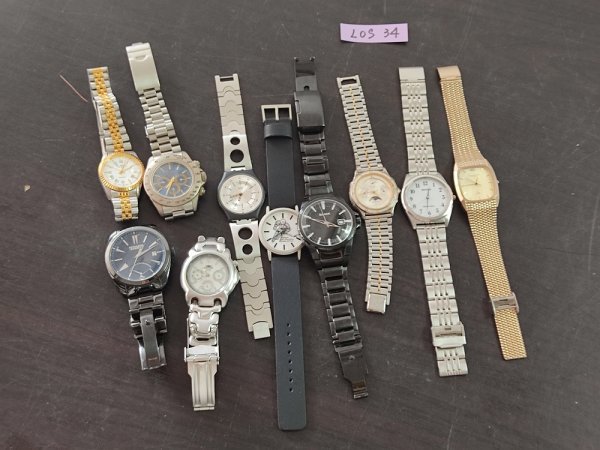 即日発送可 LOS34 時計 メンズ腕時計 10本 おまとめ ジャンク品