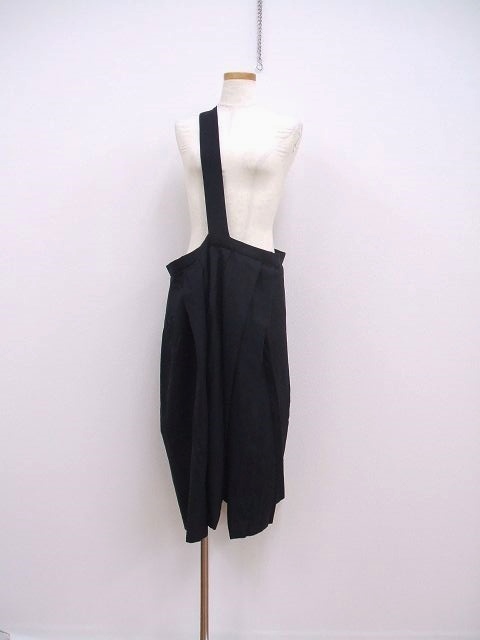 2-1004T♪ Toujours ワンショルダー ウール スカート ネイビー  