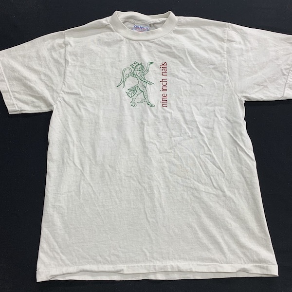 【限定セール，新品】 NINE INCH NAILS Tシャツ 90s USA ヴィンテージ シングルステッチ ナインインチネイルズ ミニストリー マリリンマンソン バンドT ロックT(Tシャツ)｜売買されたオークション情報、yahooの商品情報を Tシャツ
