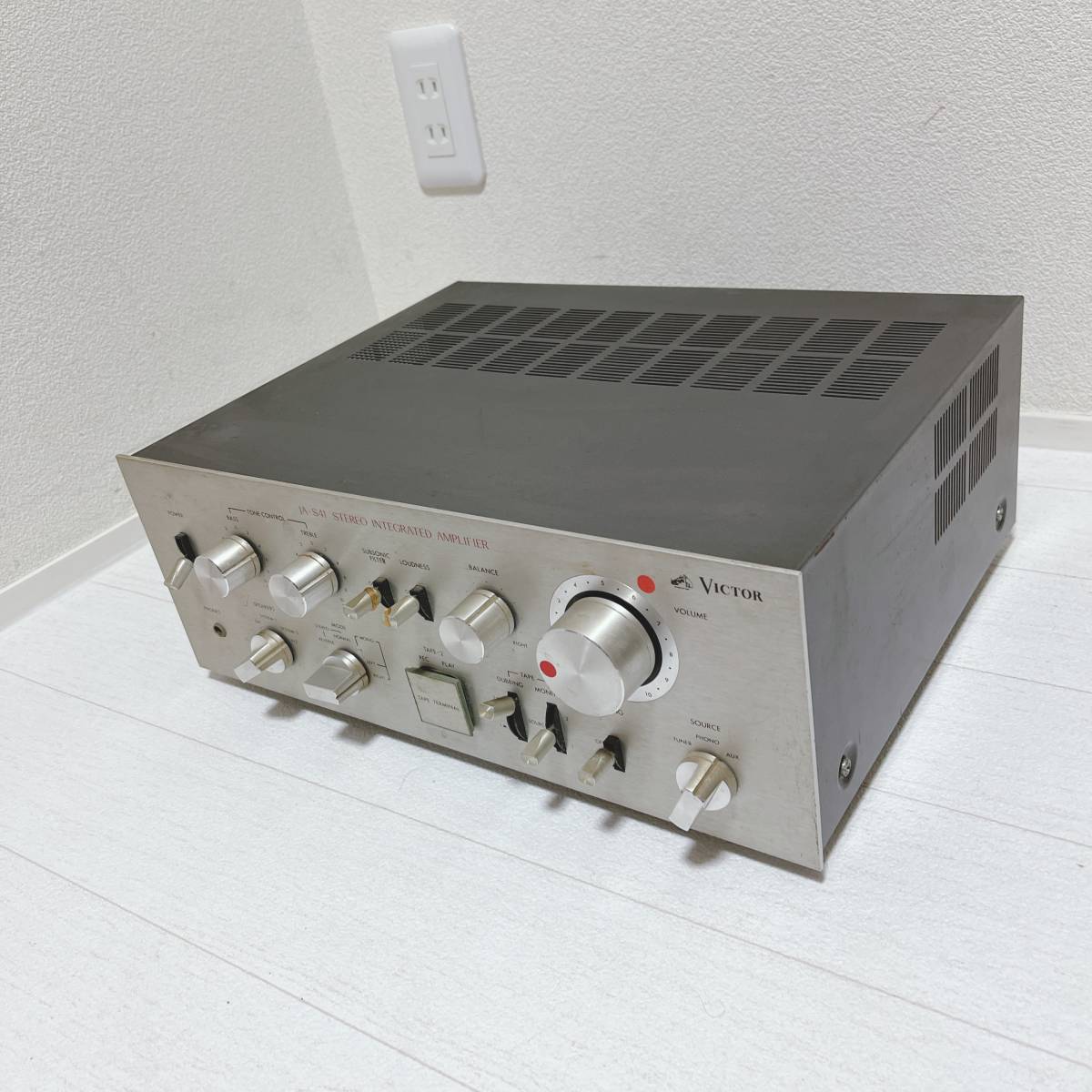 オーディオ機器 Victor JA-S41 レストア品 コンデンサ交換 プリメイン