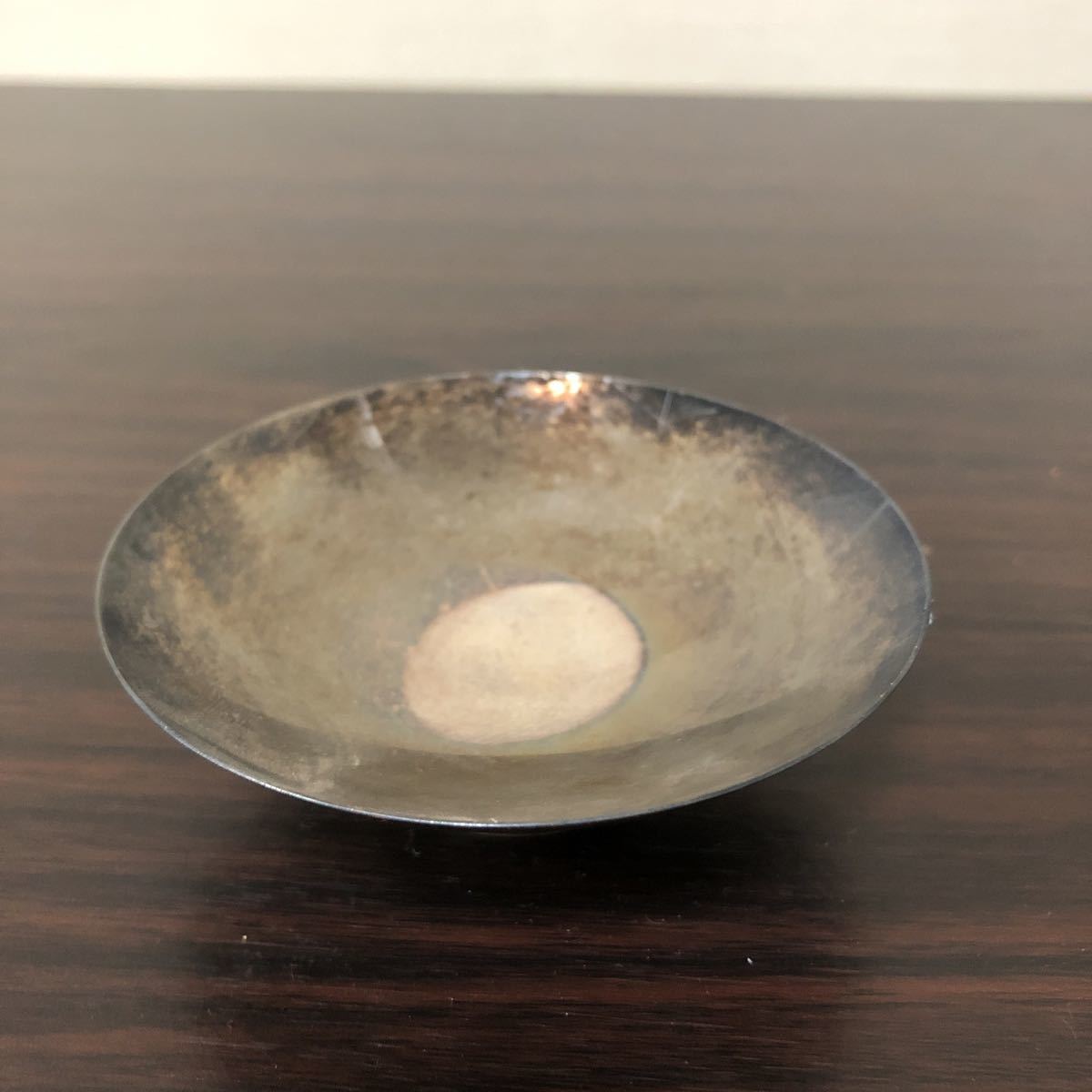 純銀盃 銀杯 重量 68.5g 地金 silver シルバー 純銀 山崎謹製 酒器 盃