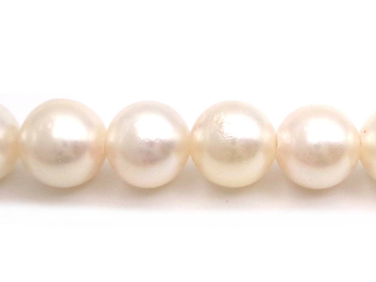 ape268○SV金具 アコヤ真珠/パール ネックレス 約8.5mmから約9.0mm 