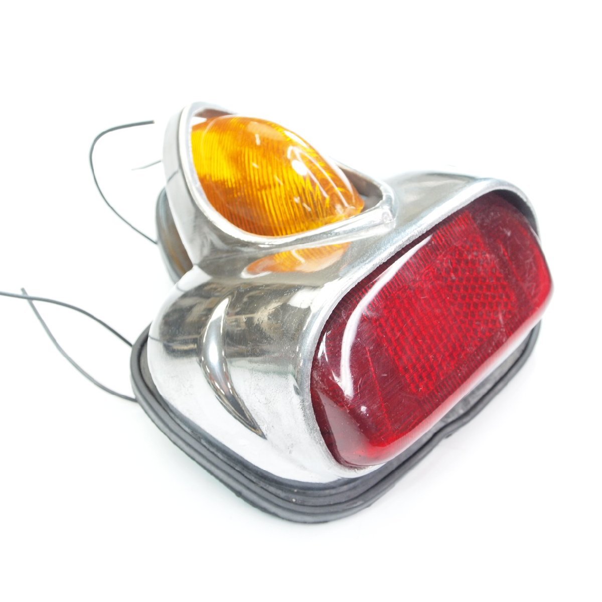 . さん専用 Vespa Light Tail Rear Red Orange Brake 0 Lens Taillight LED - with