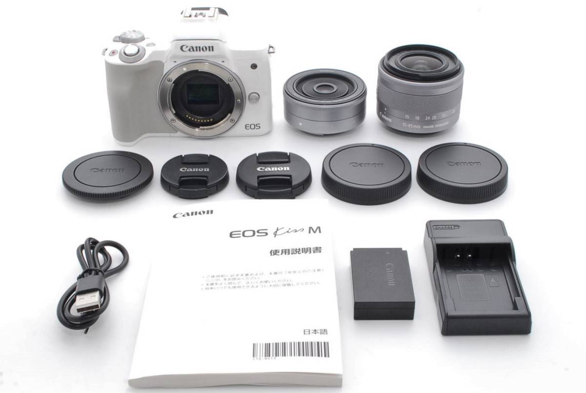 クリアランス買い 【Y373】Canon ミラーレス一眼カメラ EOS Kiss M