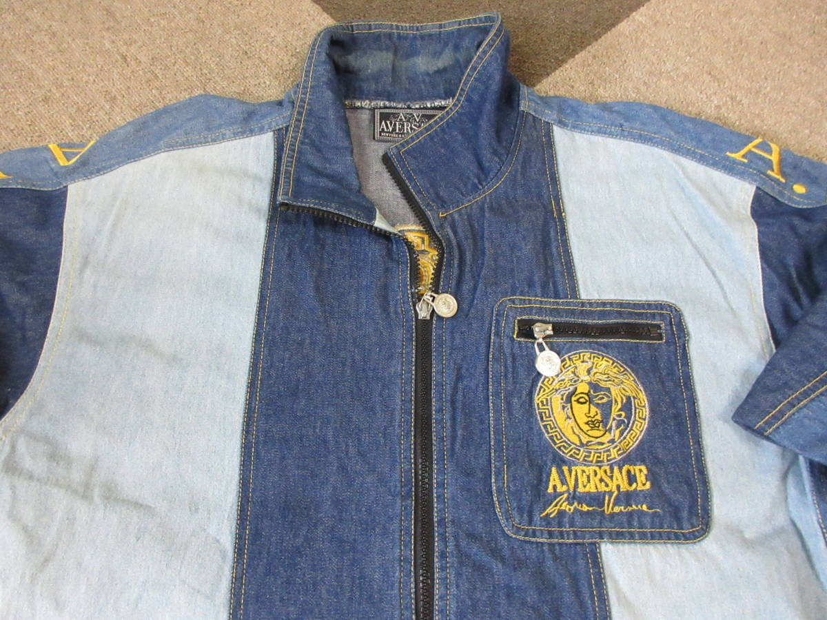 A.VERSACE デニムジャケット フリーサイズ アルフレッドヴェルサーチ 