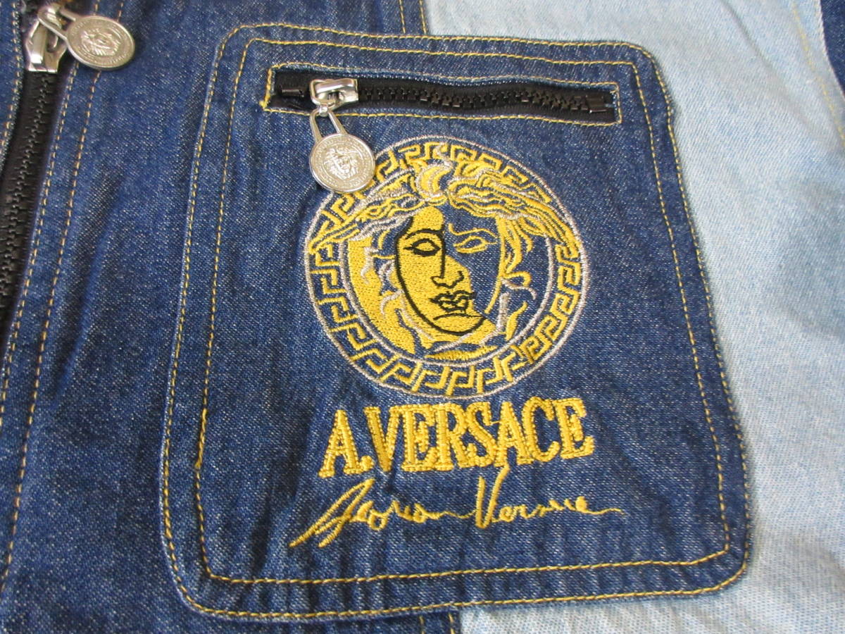 A.VERSACE デニムジャケット フリーサイズ アルフレッドヴェルサーチ 