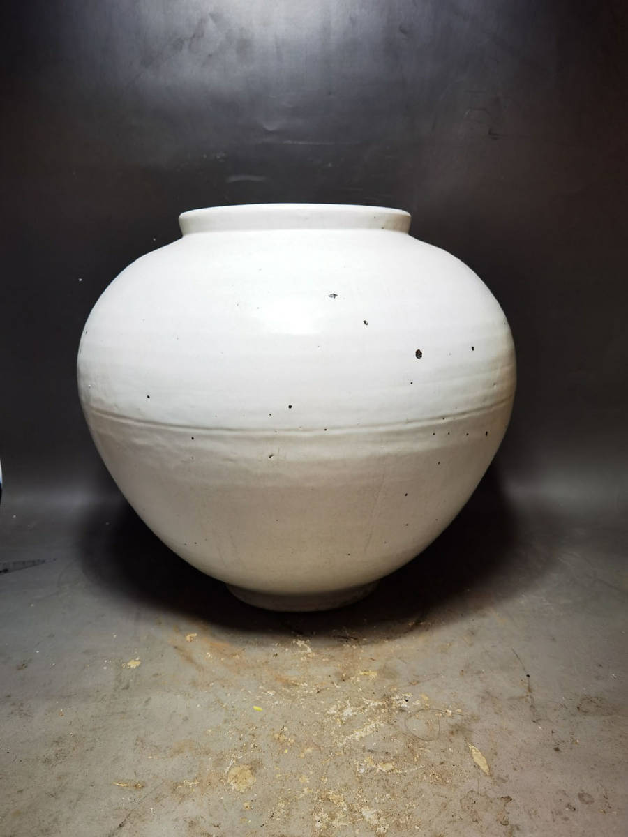 李朝 | CE） 白磁 時代物 入蘆花（ロカニイル） 朝鮮美術 2点 朝鮮 粉