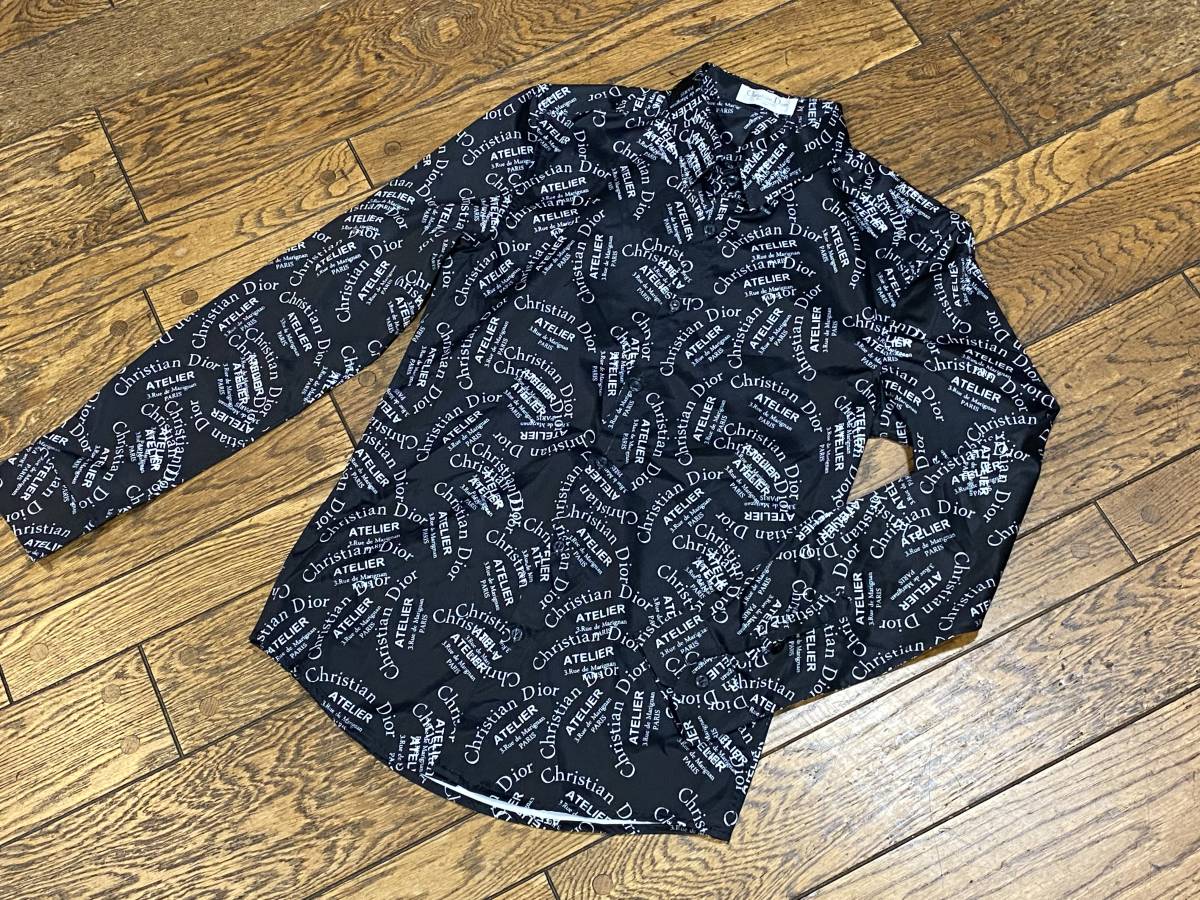 【品質保証，高品質】 A2101 クリスチャンディオール Dior 長袖 シャツ ブラウス レディースM ブラック文字総柄(長袖シャツ)｜売買されたオークション情報、yahooの商品情報をアーカイブ公開 - オークファン 女性用