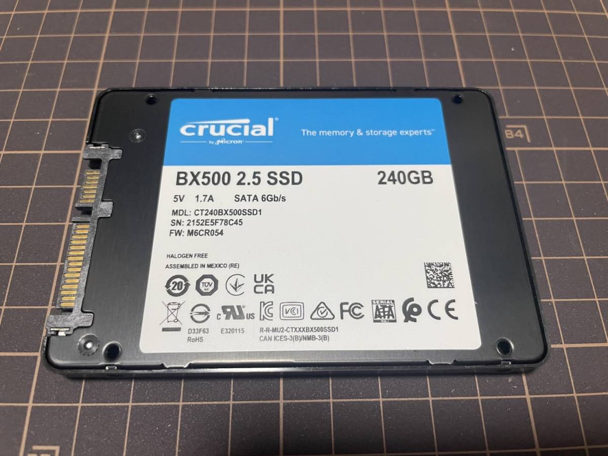 BX500 Crucial 240GB SSD SATA 3D NAND - 2.5-inch SATA3 