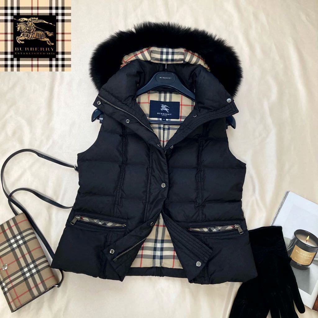  大きいサイズ バーバリー BURBERRY 40/11号/L 最高級ブルーフォックスファー3way ラグジュアリーダウンベスト ジャケット コート(Lサイズ)｜売買されたオークション情報、yahooの商品情報をアーカ 女性用