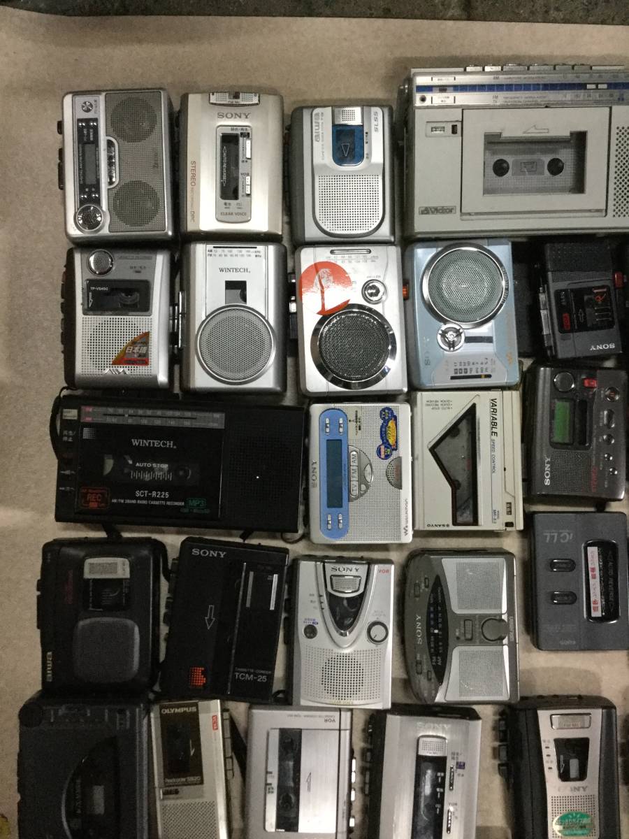 カセットレコーダー/カセットプレーヤー 88台まとめ SONY/AIWA/Victor