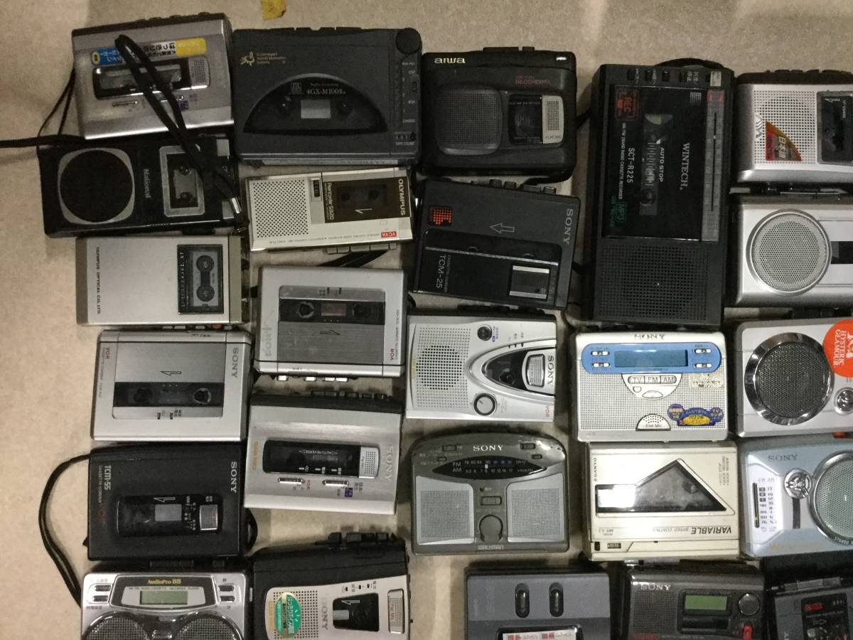 カセットレコーダー/カセットプレーヤー 88台まとめ SONY/AIWA/Victor