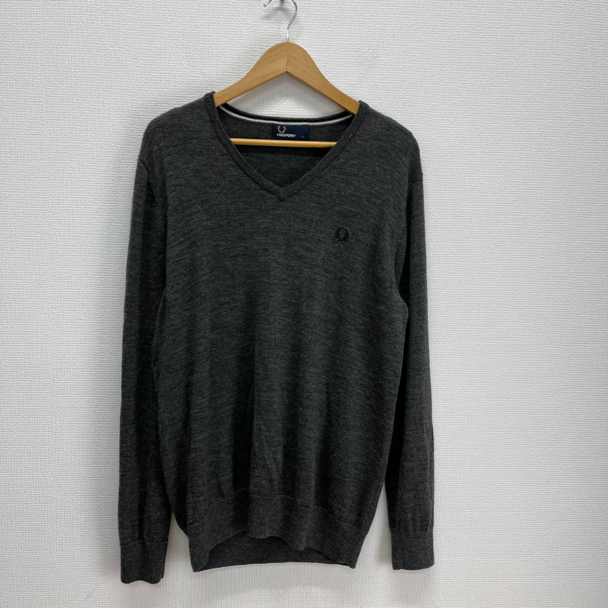 フレッドペリー FRED PERRY | メリノウール メンズ K9240 月桂樹 