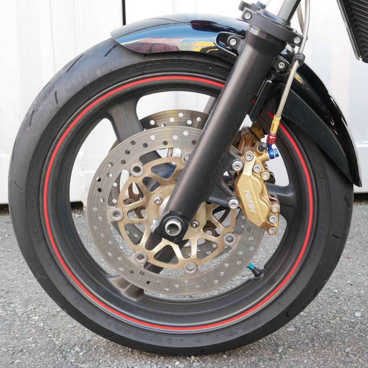 動作OK】ホンダ CB400SF NC39 NC42 純正 フロント ホイール タイヤ 17 