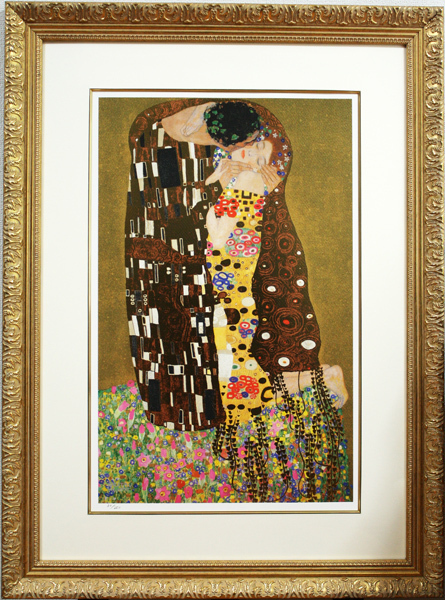 超激得，新作登場 最終 新額 グスタフ クリムト キス の図柄 お勧めの品 大判シルクスクリーン Gustav Klimt(シルクスクリーン)｜売買されたオークション情報、yahooの商品情報をアーカイブ公開 - オークファン シルクスクリーン