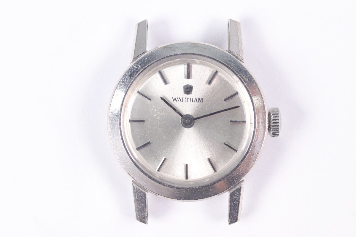 ウォルサム 手巻き WALTHAM ダイヤベゼル 中古WALTHAM オープンケース 