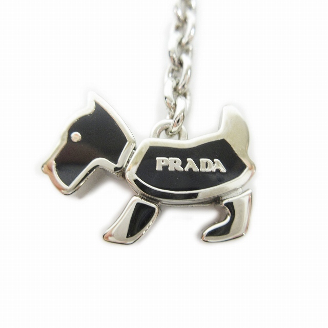 プラダ PRADA ドッグ キーホルダー イヌ 犬モチーフ 可動式 ストラップ