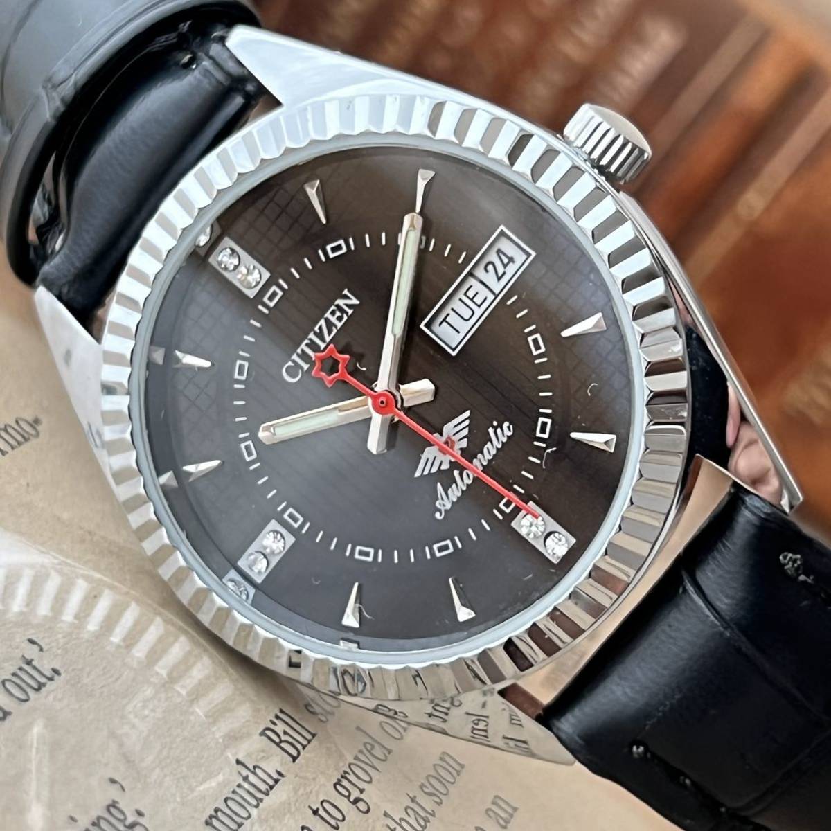 超レア シチズン CITIZEN メンズ 美品 ウォッチ 機械式 腕時計 自動 