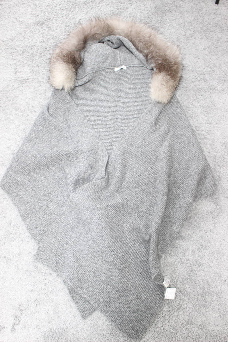 3645 Rene ルネ FOX フォックスファー カシミヤ ニット ストール
