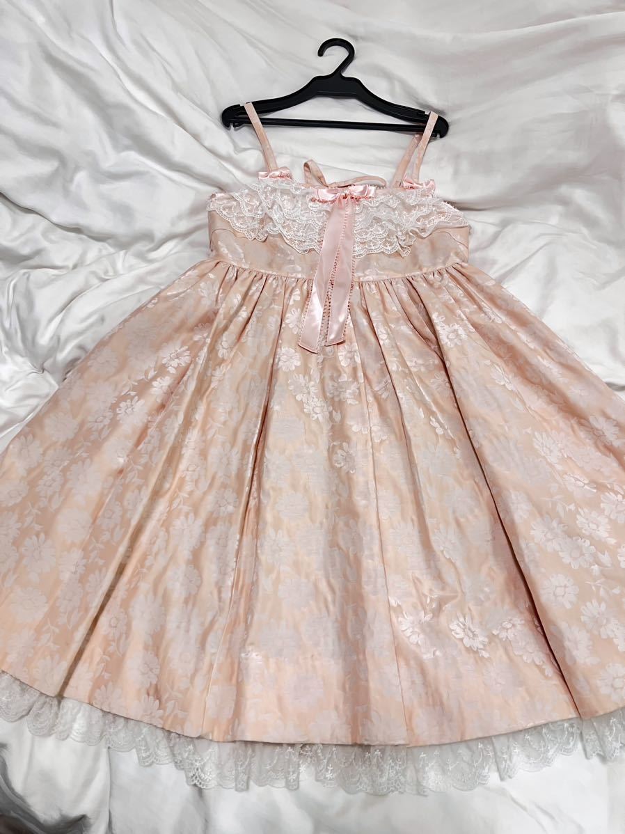 Angelic Pretty Silky Fleurジャンパースカート ピンク