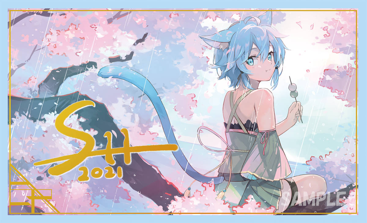☆混沌の女神様 光るプレイマット シノン SAO ソードアートオンライン 