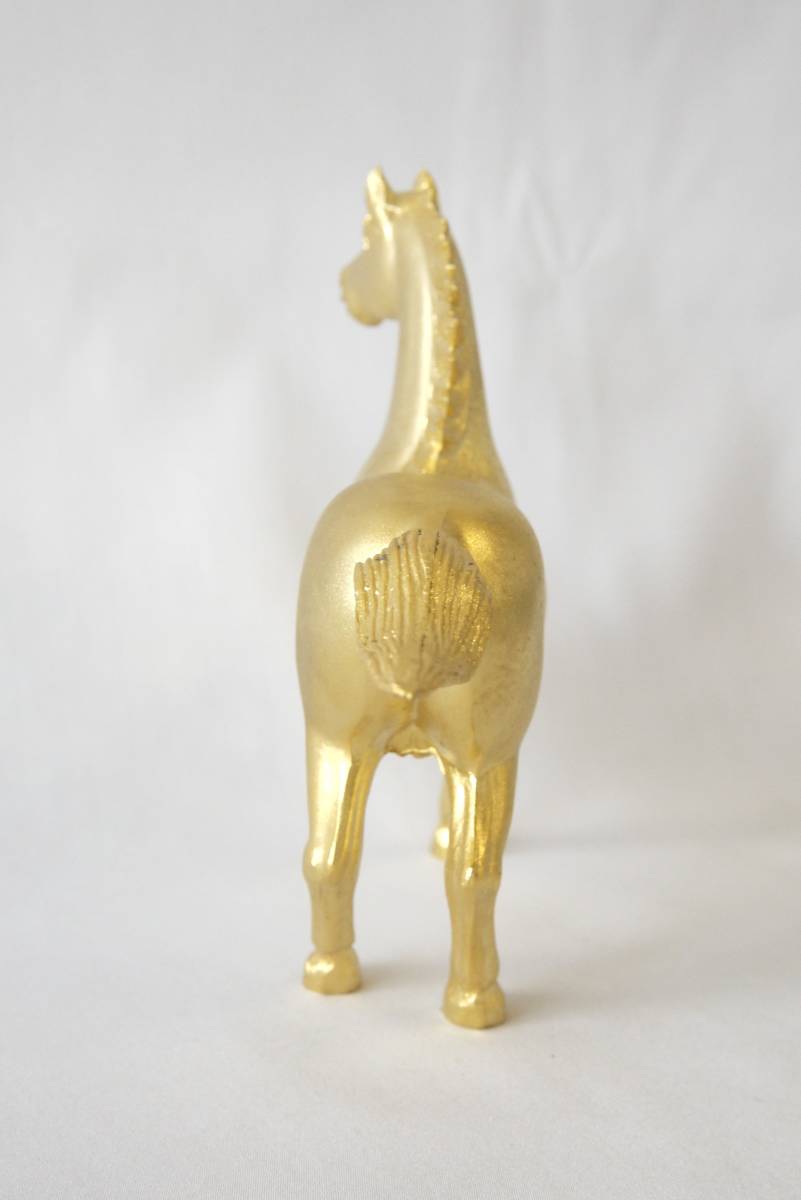 金色の馬の置物 / 純金メッキ 24KGP 置き物(置物)|売買された 金色の馬の置物 / 純金メッキ 24KGP 置き物(置物)|売買された