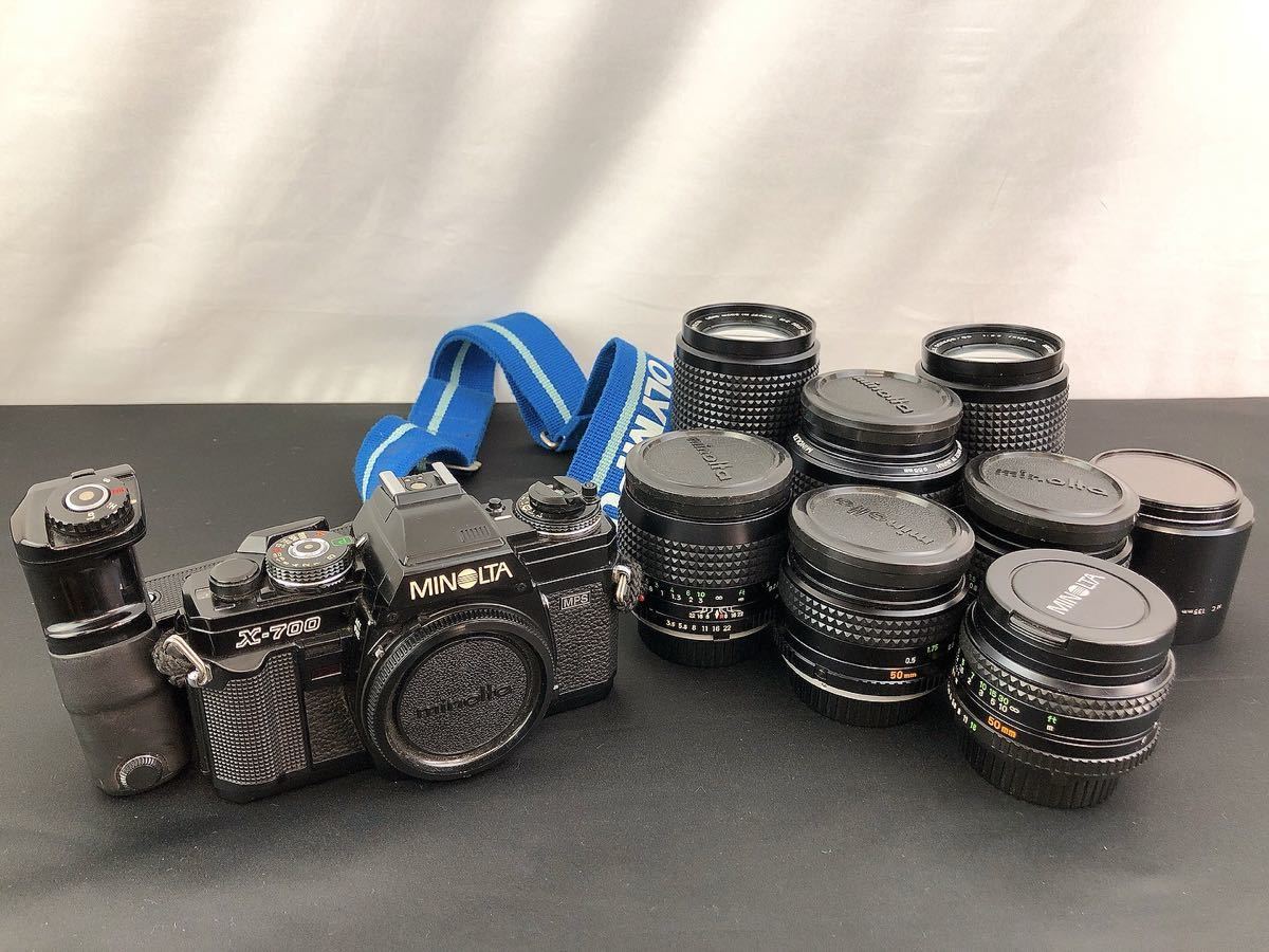MINOLTA ミノルタ X-700 MPS レンズ7本 (28mm:50mm:85mm) 一眼レフ