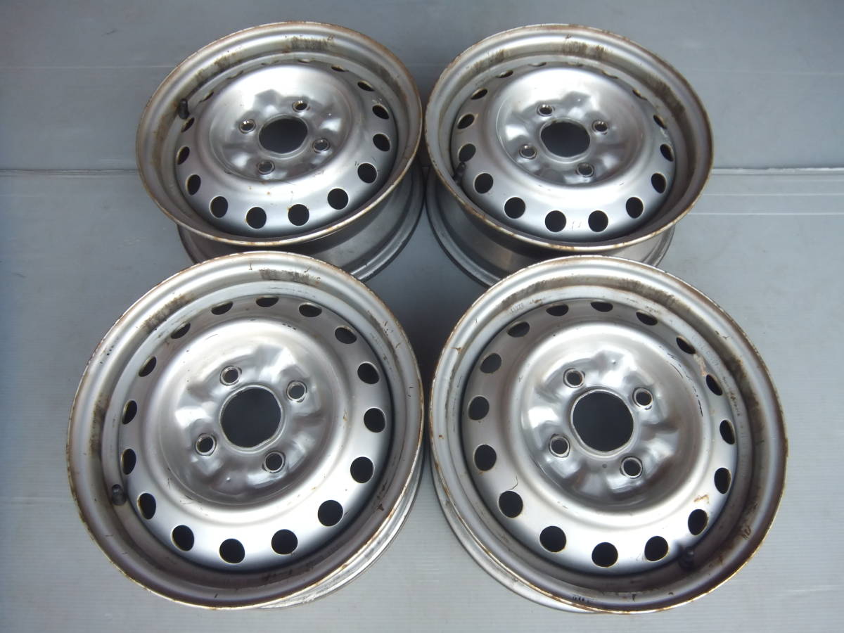 純正スチールホイール 日産クルー 14x5J 4-114.3 +40 ハブ66☆4 14
