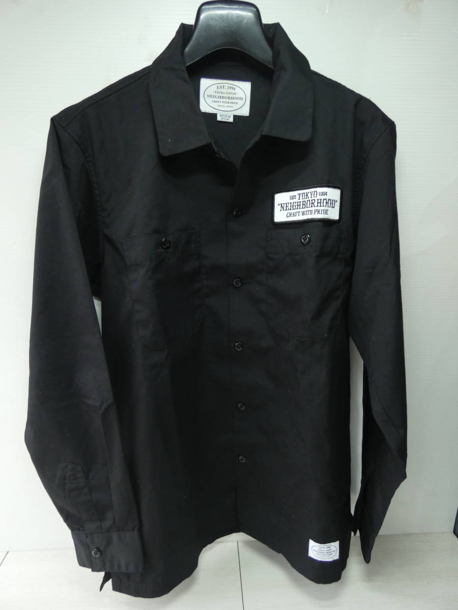  NEIGHBORHOOD ネイバーフッド 長袖シャツ 黒 162TSNH-SHM01 Ｍサイズ / 現状品 H02661(長袖シャツ)｜売買されたオークション情報、yahooの商品情報をアーカイブ公開 - オークファン 男性用