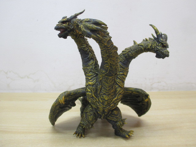 作業中 10113F◎カイザーギドラ ソフビ フィギュア 東宝 TOHO BANDAI バンダイ
