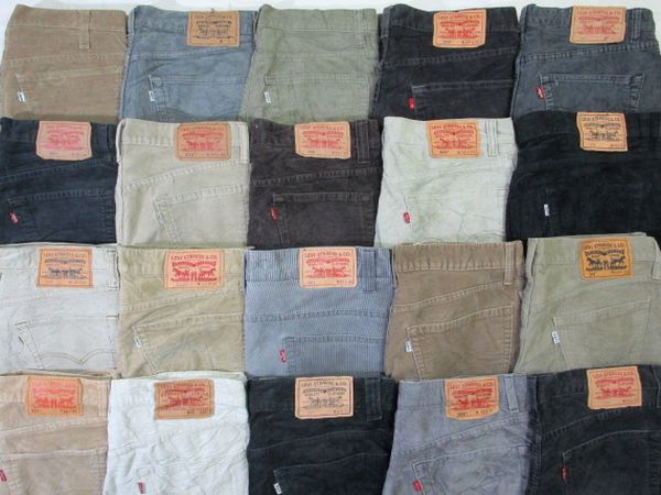 アメリカ&ユーロ輸入★Levi's/リーバイス コーデュロイ パンツ 大量 20本セット★古着卸 サイズMIX ボトムス オススメ まとめ売り No.C-7