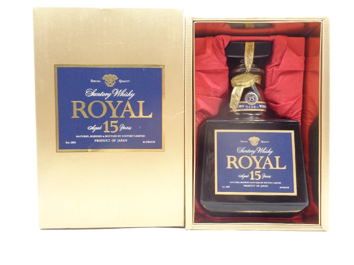 サントリーウイスキー ローヤル15年 ゴールドラベル 古酒未開封 古酒