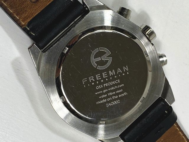 GSX FREEMAN ZAG002 クロノグラフ クォーツ式 腕時計 ウォッチ 