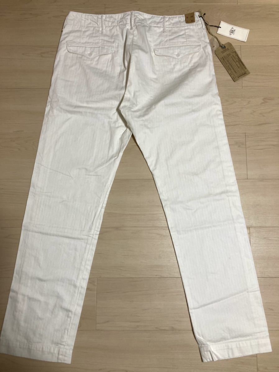 RRL オフィサーズチノ ホワイト系 ヘリンボーン HBT W36 ダブルアール