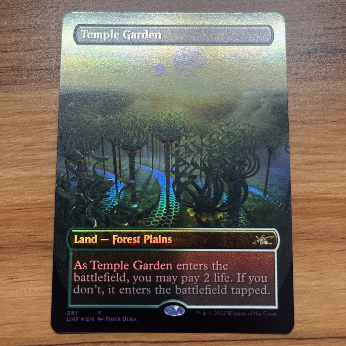 MTG Unfinity 寺院の庭 Temple Garden foil